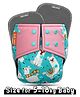 Kids need Side leakage Proof cloth Diaper with Insert pad, reusable and washable Adjustable 5-18 kg