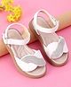 Oh! Pair Sandals with Velcro Closure - White