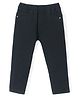 Babyhug Cotton Denim Washed Full Length Jeggings with Stretch - Black