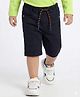 Babyhug Denim Knee Length Solid Stretchable Jamaican - Black