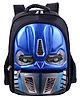 Happy Hues Kids 3D School Backpack with Luminous Eyes- Schoolbag Waterproof Lightweight Backpack for Kids- Light Blue