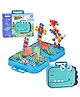 Happy Hues DIY Electric Drill Screw Tool Set Mosaic Puzzle 3D Stem Educational kit for Kids Dinosaur Design - 228 Pieces