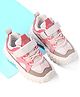 Oh! Pair Slip On Sneakers with Velcro Closure - Pink