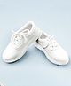 Priaansha Kids Laced Up School Shoes - White