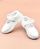 Priaansha Kids Velcro Closure School Shoes - White