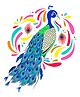 Wallstick Peacock wallstickers