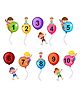 Wallstick Numbers with kids wallstickers