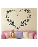 Wallstick Black Love Heart wallsticker