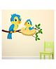 Wallstick Cute Love Birds wallsticker (Vinyl 80 cm x 55cm)