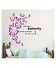 Wallstick Beautiful Butterflies with Quotes wallstickers