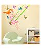 Wallstick Beautiful Girl with Butterflies wallstickers