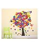 Wallstick Colourful Tree with Bird wallstickers