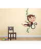 Wallstick Funny Monkey With Tree Wallsticker