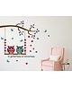 Wallstick Tree with couple owl Family wall sticker Vinyl