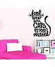 Wallstick Cat With Quotes Wallsticker