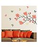 Wallstick Tree With Red Flowers Wallsticker