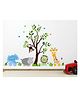 Wallstick Cartoon Animals with Tree wallstickers
