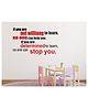 Wallstick Motivational Quotes wallstickers Vinyl
