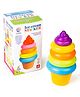 Ratnas Ice Cream Rings Stacking Jumbo Toy Multicolor -  7 Pieces