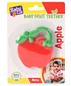 Ratnas Apple Shaped Silicone Teether - Red