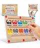 Kidology Magnetic Color and Number Maze, Montessori Toys for 3+ Year Old, Wooden Magnet Board Counting & Color Sorting Toddler Activities Educational Fine Motor Skills Toys Gifts