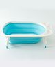 Fab N Funky Folding Baby Bath Tub with Drain Plug - Blue