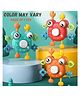 BitFeex Silicone Crab Finger push baby rattle infant Teether toy-Color May Vary