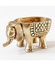 Behoma Aiko The Elephant, Brass Finish Animal Figurine, Metal Sculpture