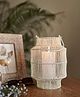 Behoma Mesh Metal Lantern, White Colour (Only Lantern)