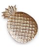 Behoma Metal Pineapple Shape Tray, Golden Colour (Only tray Included)