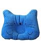 Domenico Baby Soft Neck Support Pillow for Head Shaping Shape Supporter Cat Face Pillow - Blue