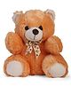 Dimpy Stuff Teddy Bear With Bow Print Soft Toy Brown - Height 33 cm