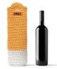 Kind Strings Yellow-White Handmade Cotton Bottle Cover with Handles - 310 g