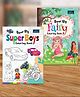 Super Big Coloring Book - Super Boys & Fairy For Kids (Set of 2)
