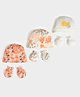 Mi Arucs 100 % Cotton Pack Of 3 Fruits Printed Cap & Mittens Set - Multi Colour