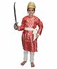 Kaku Fancy Dresses Shivaji Maharaj National Hero Freedom Fighter Republic Day & Independence Day Theme Costume Set - Red