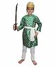 Kaku Fancy Dresses Shivaji Maharaj National Hero Freedom Fighter Republic Day & Independence Day Theme Costume Set - Green