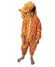 Kaku Fancy Dresses Giraffe Animal Theme Costume Set - Brown