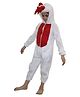 Kaku Fancy Dresses Cock Bird Theme Costume Set - White & Red