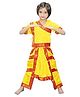 Kaku Fancy Dresses Bharatnatyam Classical Dance Costume Set - Yellow