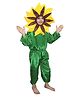 Kaku Fancy Dresses Flower Theme Annual Function Costume Set - Yellow