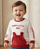 Babyoye 100% Cotton Knit Full Sleeves Sweatshirt With Text Print- Multicolor