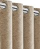 Saral Home Beige Chenille Blackout Set of 1 Door Curtain - (4X7 Feet)