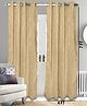 Saral Home Tic tac Chenille & Polyester Yarn Blackout Door Curtains - (Set of 2, 4x7 Ft)