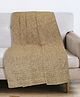 Saral Home Chenille 2 Seater Sofa Cover Throw (Gold, 140x160 cm)