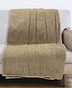 Saral Home Chenille 3 Seater Sofa Cover Throw (Gold, 140x210 cm)