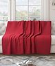 SARAL HOME Cotton Solid Unique Waffle Design Throw/Sofa Cover (140x210 cm, Maroon)
