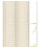 Saral Home Ivory Decorative Waffle Design Cotton Yarn Eyelet Door Curtains - (Set of 2, 4x7 Feet)