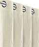 Saral Home Ivory  Blackout Door Curtain - (Set of 1, 4x7 Feet)