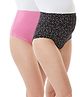 Bella Mama Cotton Elastane High Coverage Printed Panty Pack of 2 (Colour May Vary)